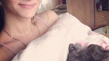 Pretty Lady and Gray Kitty