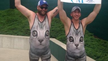 Royals Fans in Cat Shirts