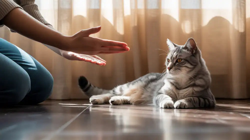 Cat Not Interested in Training Session